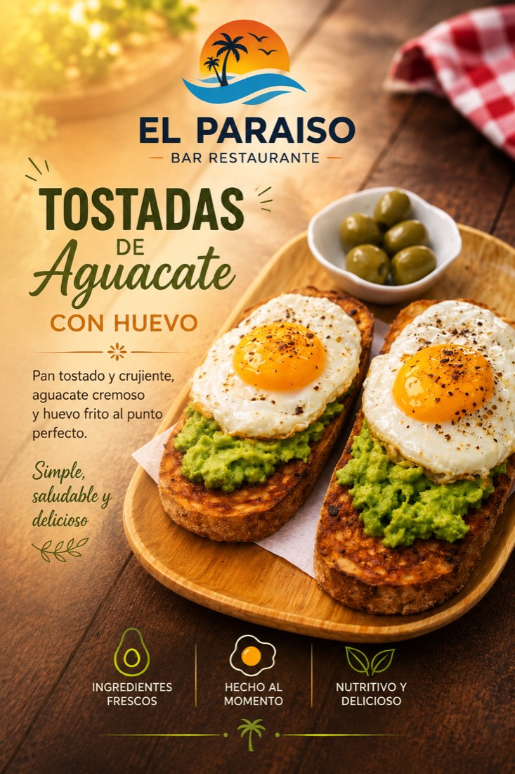 Tostada de aguacate y huevo