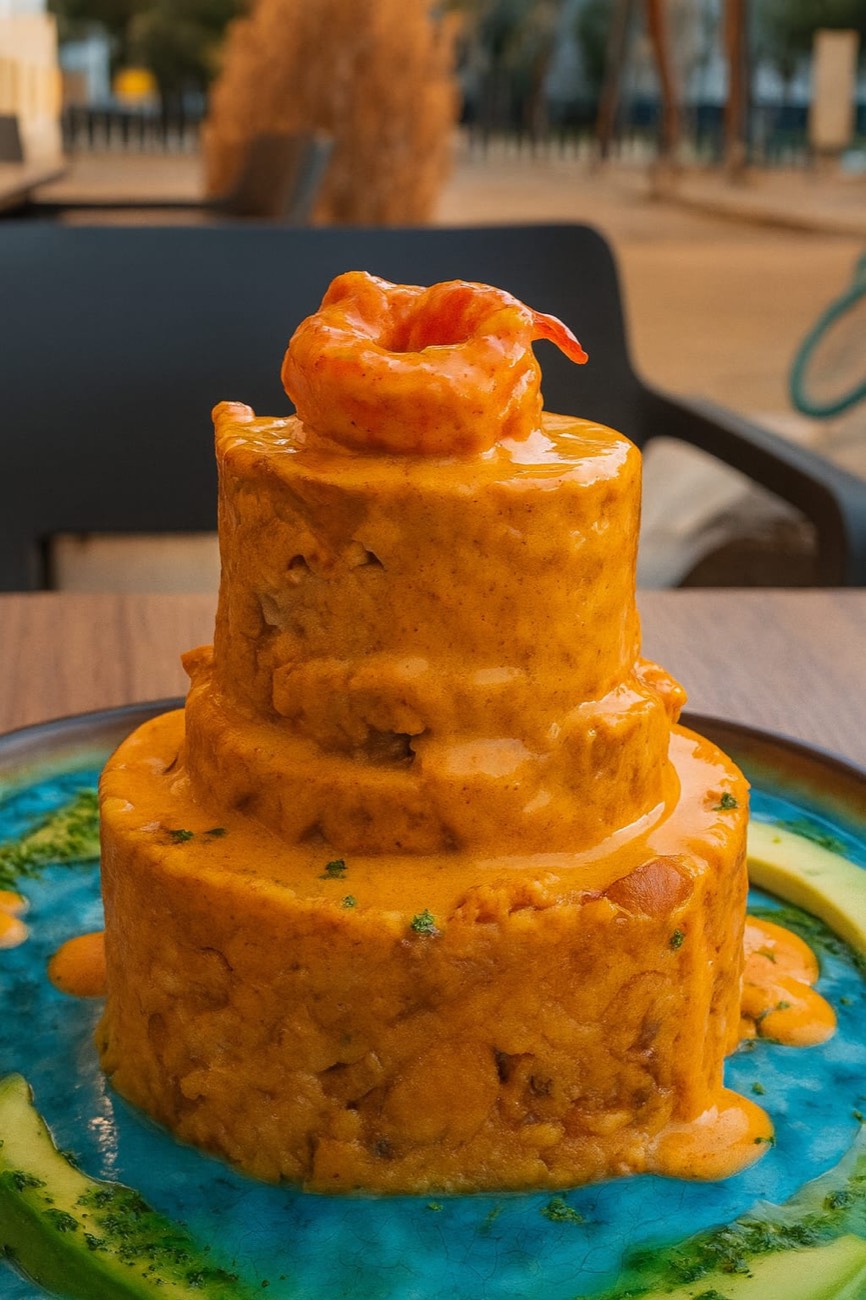 Mofongo con langostino